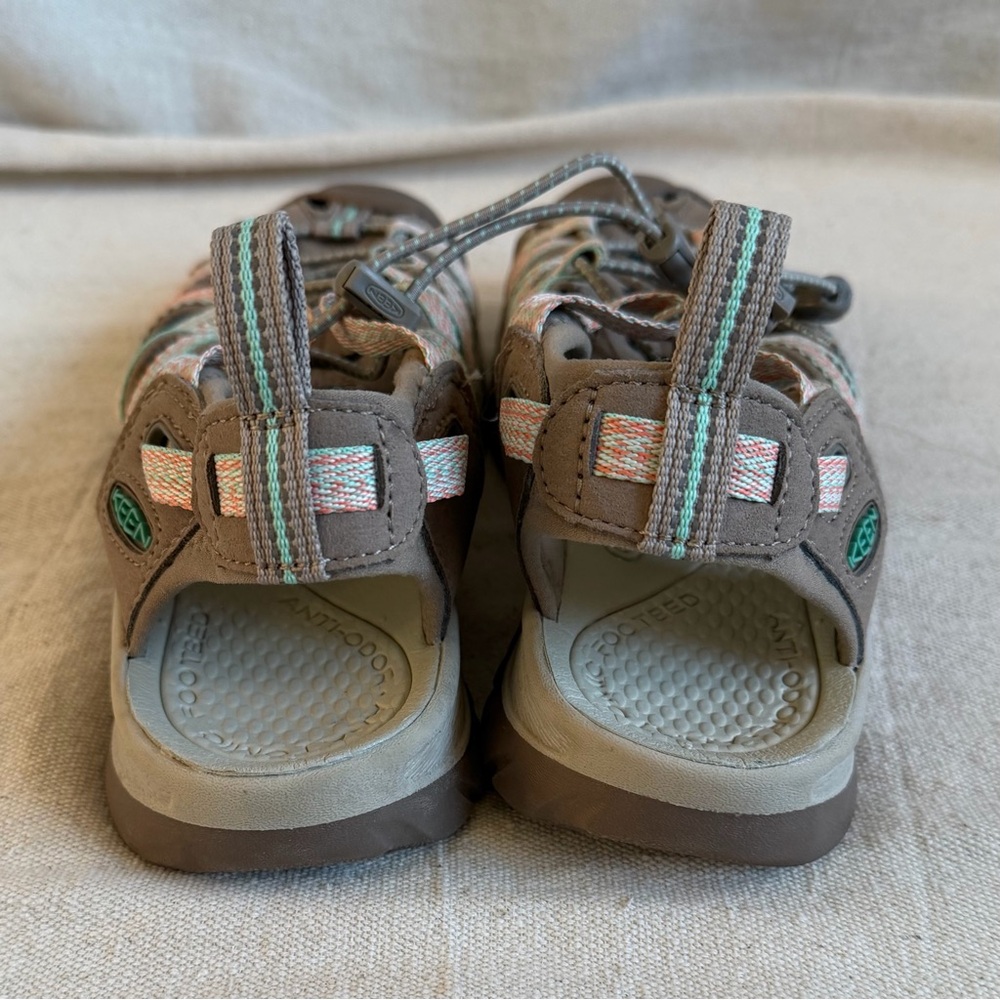 Keen Whisper Waterproof Sport Sandals Brown Pink Teal Hiking Water Shoes Size 7 - Picture 6 of 11